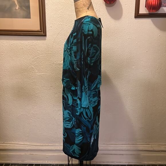 Anne Klein Multicolor Blouson Dress NWT Size 12 - Picture 5 of 10